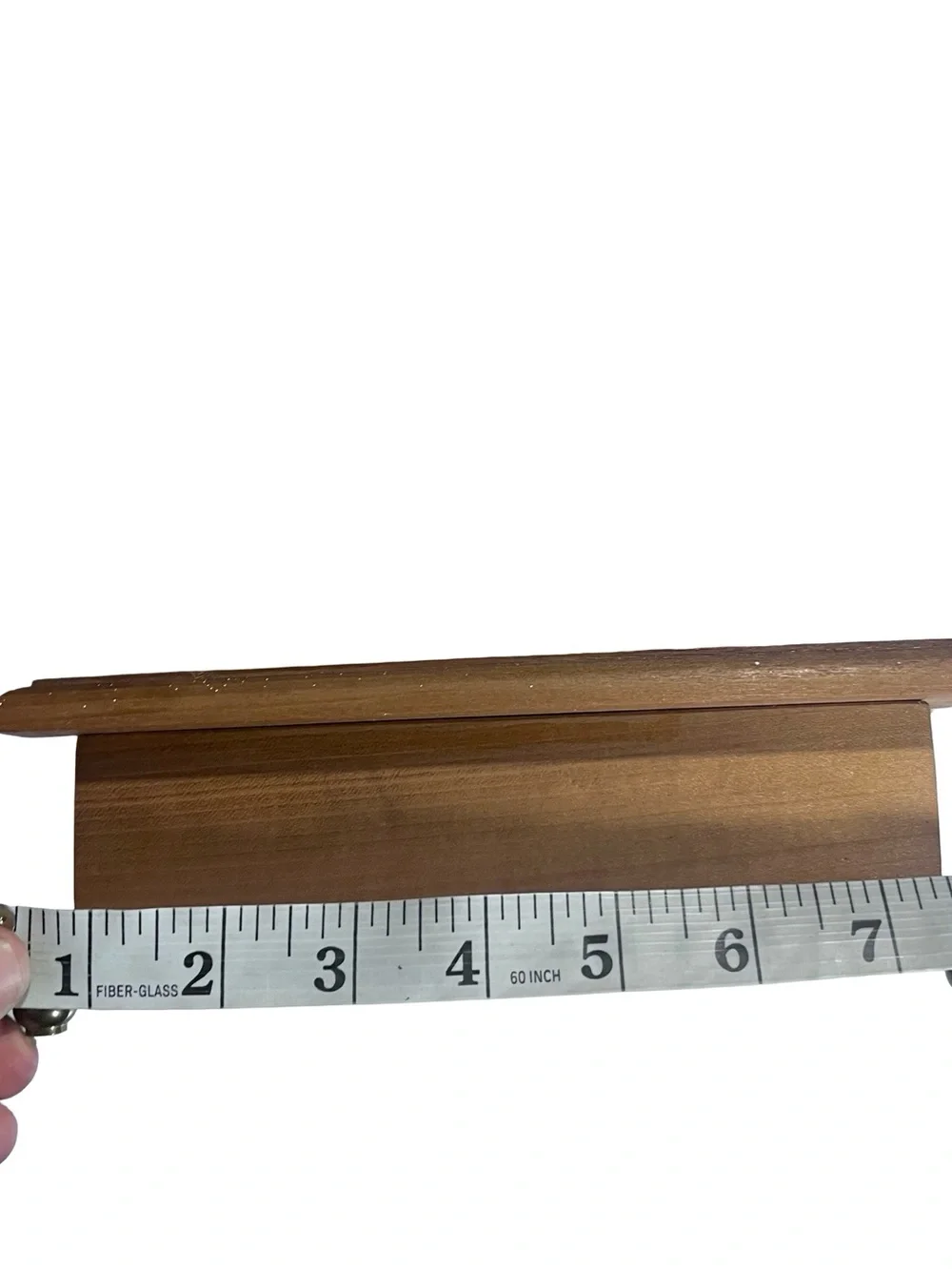 Handcrafted Ron Seese Signed Wood Keepsake Box Footed Custom Jewelry Trunk WV